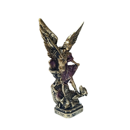 600103763 Figura En Resina San Jorge Morado 12 Cms Aprox