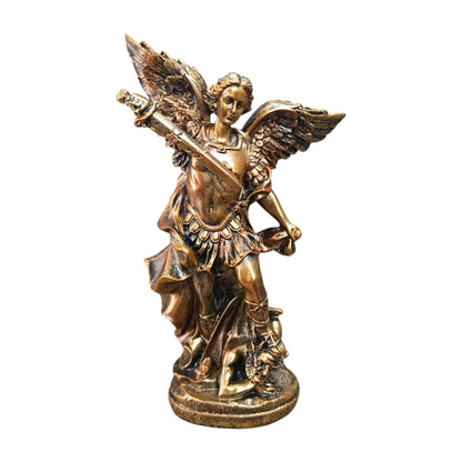 Figura Arcangel San Miguel 25 Cms Aprox Color Bronce 600103737