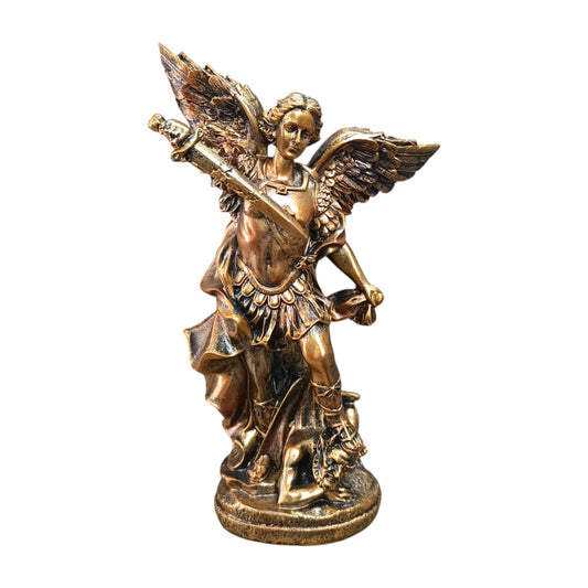 Figura Arcangel San Miguel 25 Cms Aprox Color Bronce 600103737