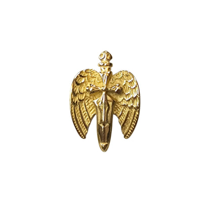 Colgante Acero Dorado Espada San Miguel 40 mm REF 600104128-08