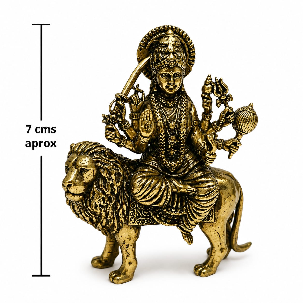 Figura En Latón Durga 7 Aprox UNIDADES LIMITADAS REF 60030437