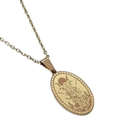 Collar Acero Dorado Hecate Cadena 40+5 Cms Ref 600104022