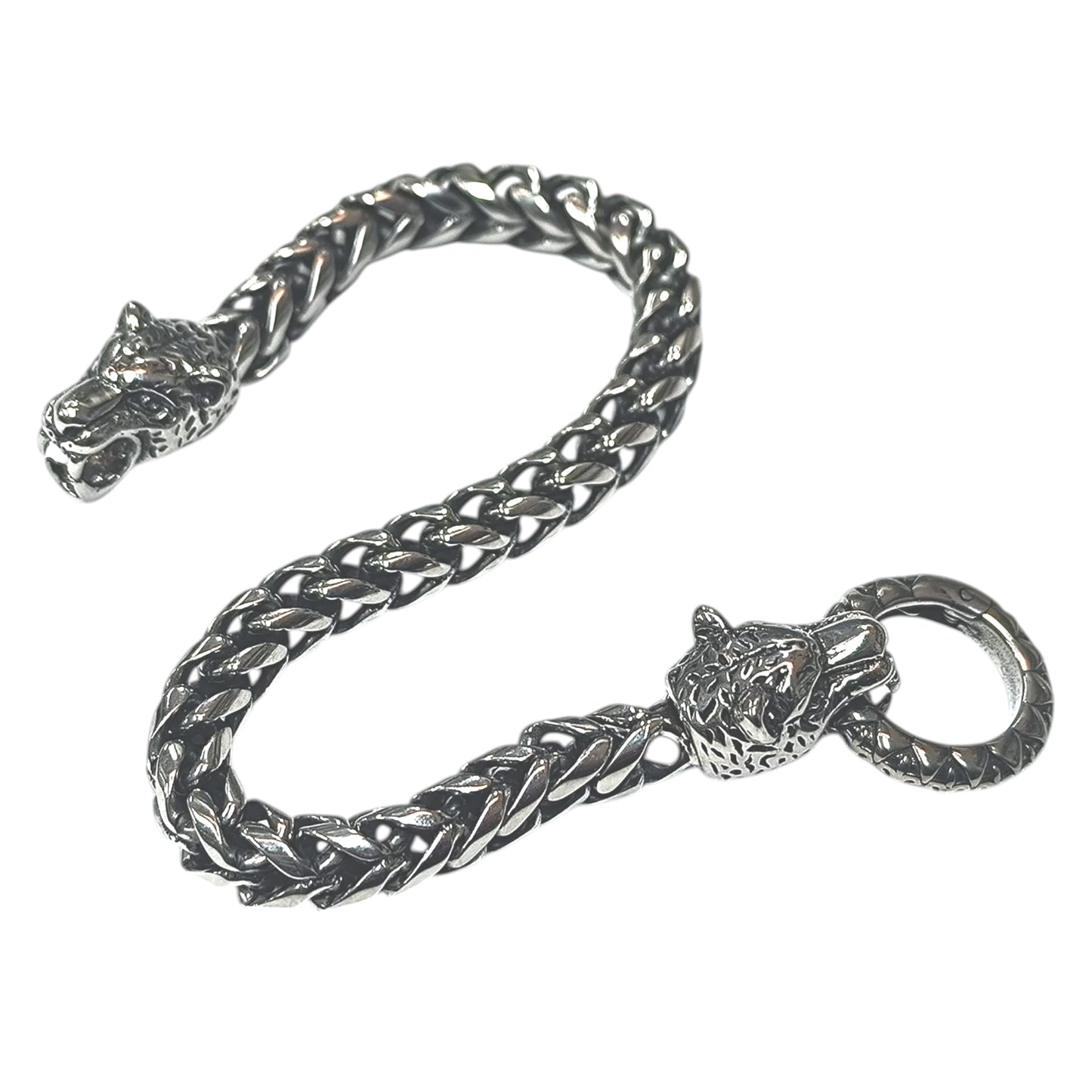Pulsera Acero 21 Cms Cierre Cabeza De Pantera 600103480-04