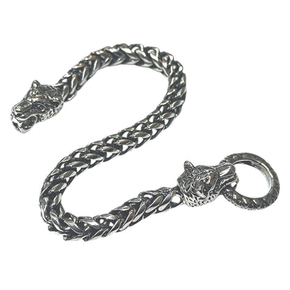 Pulsera Acero 21 Cms Cierre Cabeza De Pantera 600103480-04