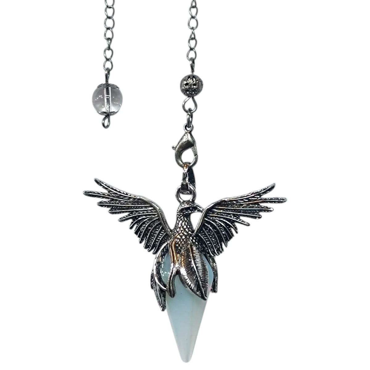 Pendulo Ave Fenix Con Piedra Natural Opalina 5 Cms Aprox REF: 600104527