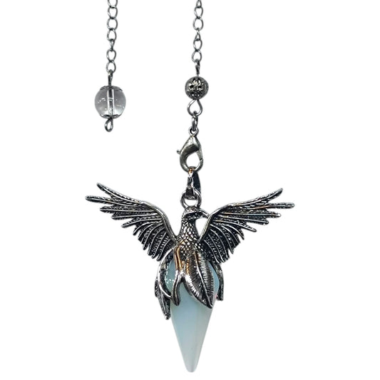 Pendulo Ave Fenix Con Piedra Natural Opalina 5 Cms Aprox REF: 600104527