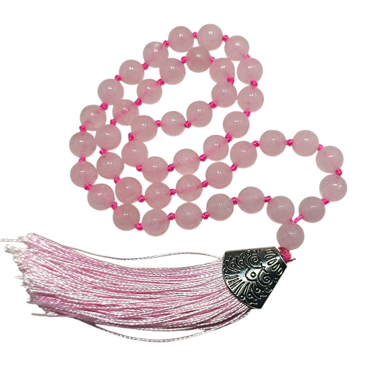 Codigo Sagrado 45 Cuentas Cuarzo Rosa Bolas 8mm 600101463-02