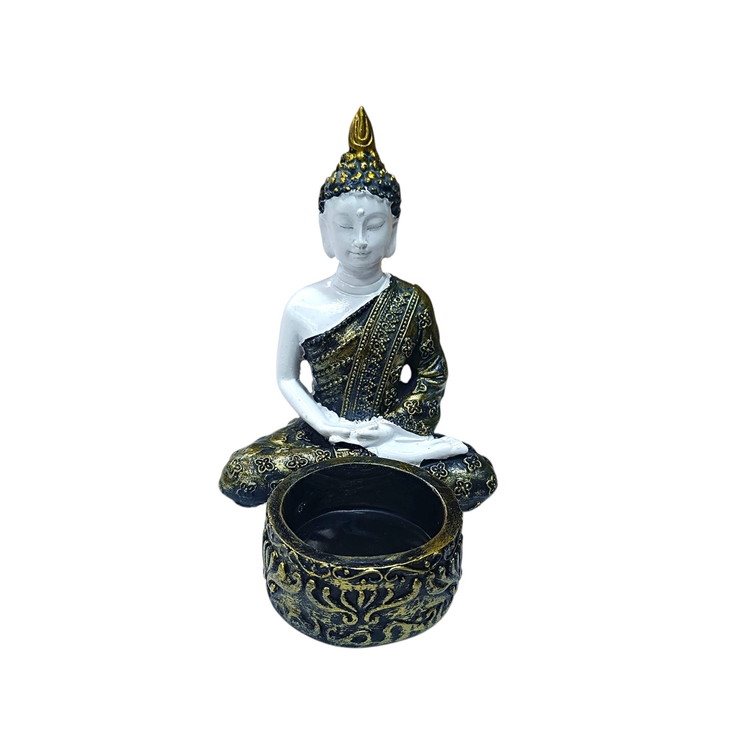 Figura Portavela En Resina Buda 10 Cms Aprox 60186-02