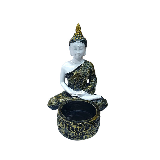 Figura Portavela En Resina Buda 10 Cms Aprox 60186-02