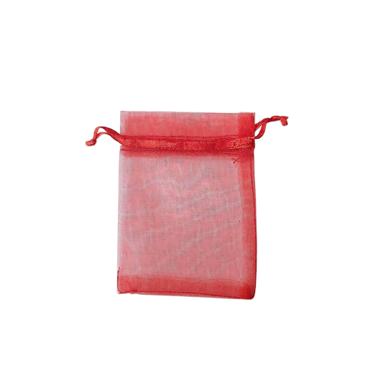 Paquete 100 Bolsas Organza Color Rojo 7x9 Cms Aprox 600104580