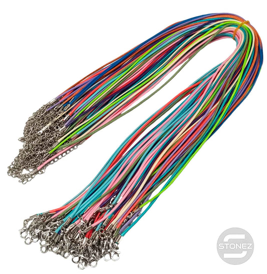 30704 Paquete 100 Unidades De Cordones Colores Surtidos 45 Cms Cierres En Metal