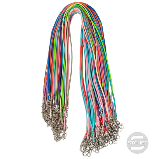 30704 Paquete 100 Unidades De Cordones Colores Surtidos 45 Cms Cierres En Metal