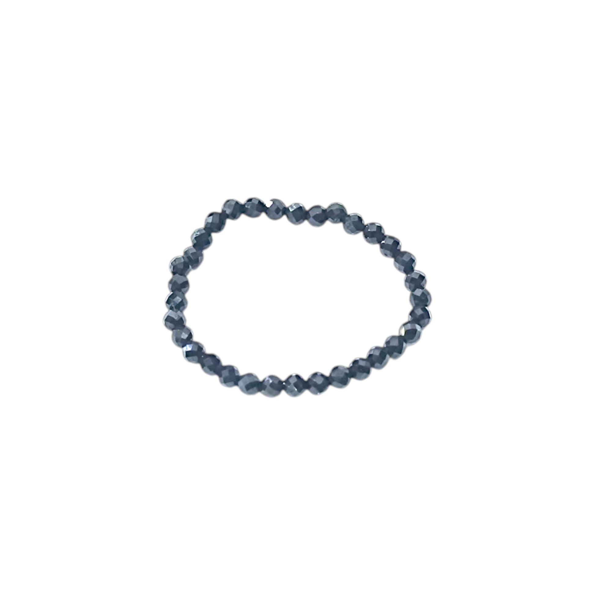 Paquete 3 Anillos Elastico Piedra Natural Espinela 2 mm Facetado
