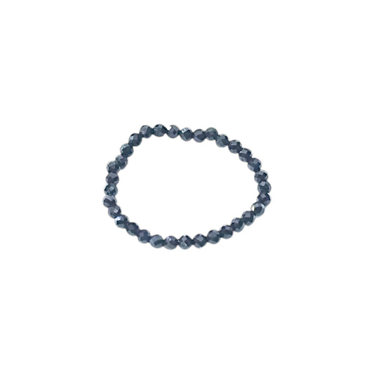 Paquete 3 Anillos Elastico Piedra Natural Espinela 2 mm Facetado
