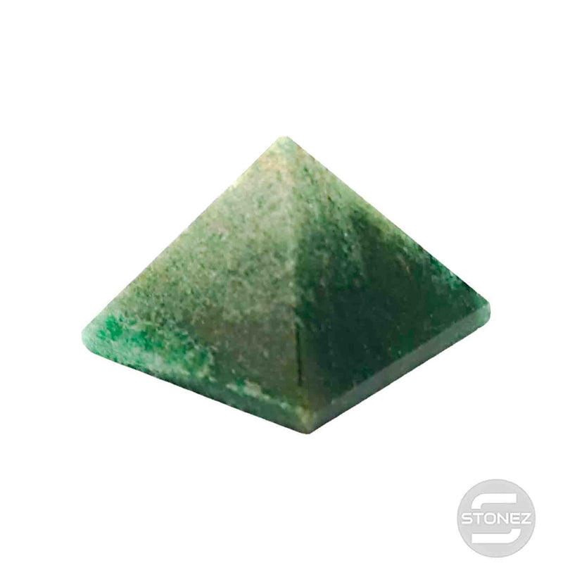 Cargue la imagen en el visor de la galería, 32257-12 Piramide de Aventurina Verde Oscura Tamaño Aprox. 2cm a 3cm.
