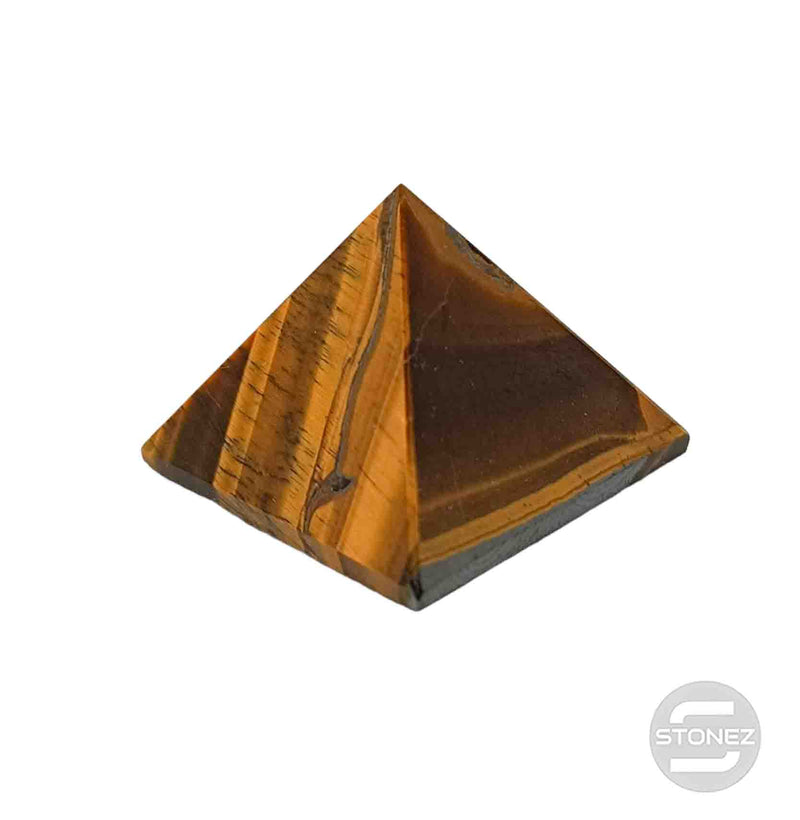 Cargue la imagen en el visor de la galería, 32257-09 Piramide de Ojo De Tigre Tamaño Aprox. 2cm a 3cm.
