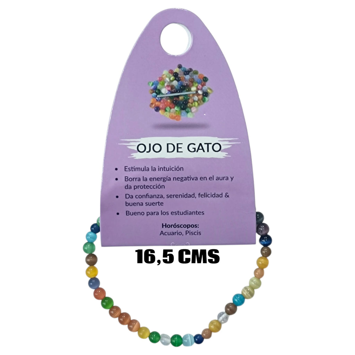 Pulsera Elastica Infantil 16,5 Cms Aprox Piedra Ojo De Gato Multi 4 mm 600104509-47