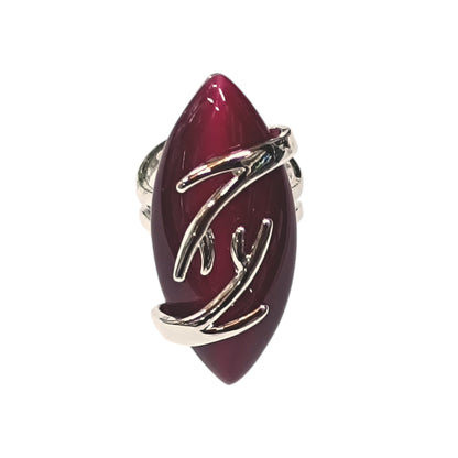 Anillo Adaptable Ojo De Gato Metal Baño Rodio ref 7