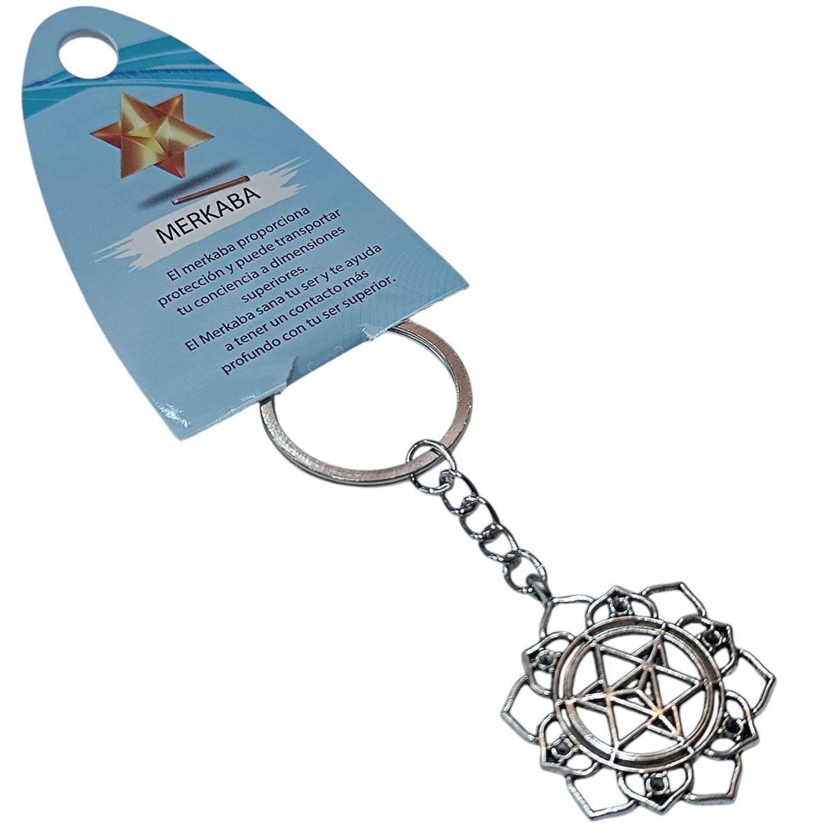 Llavero Merkaba En Metal Aprox 49690-43