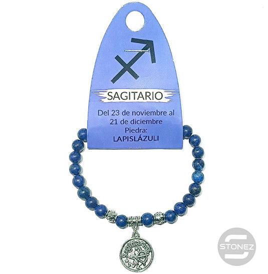 35526 Pulsera Horóscopo Sagitario Piedra Lapislázuli 6 mm