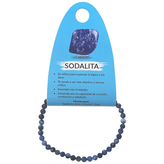 Pulsera Facetada Piedra Natural Sodalita 4 mm Ref: 600604260