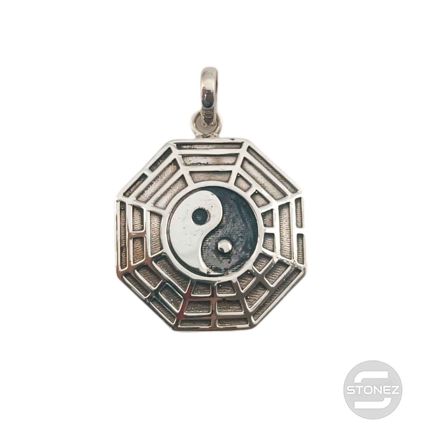 36659 Colgante De Plata 925 Yin Yang 30 mm