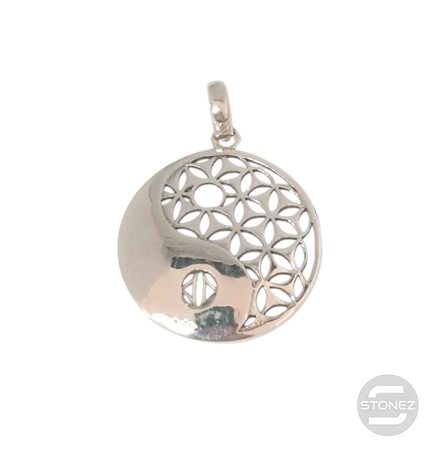 36662 Colgante De Plata 925 Yin Yang 30 mm