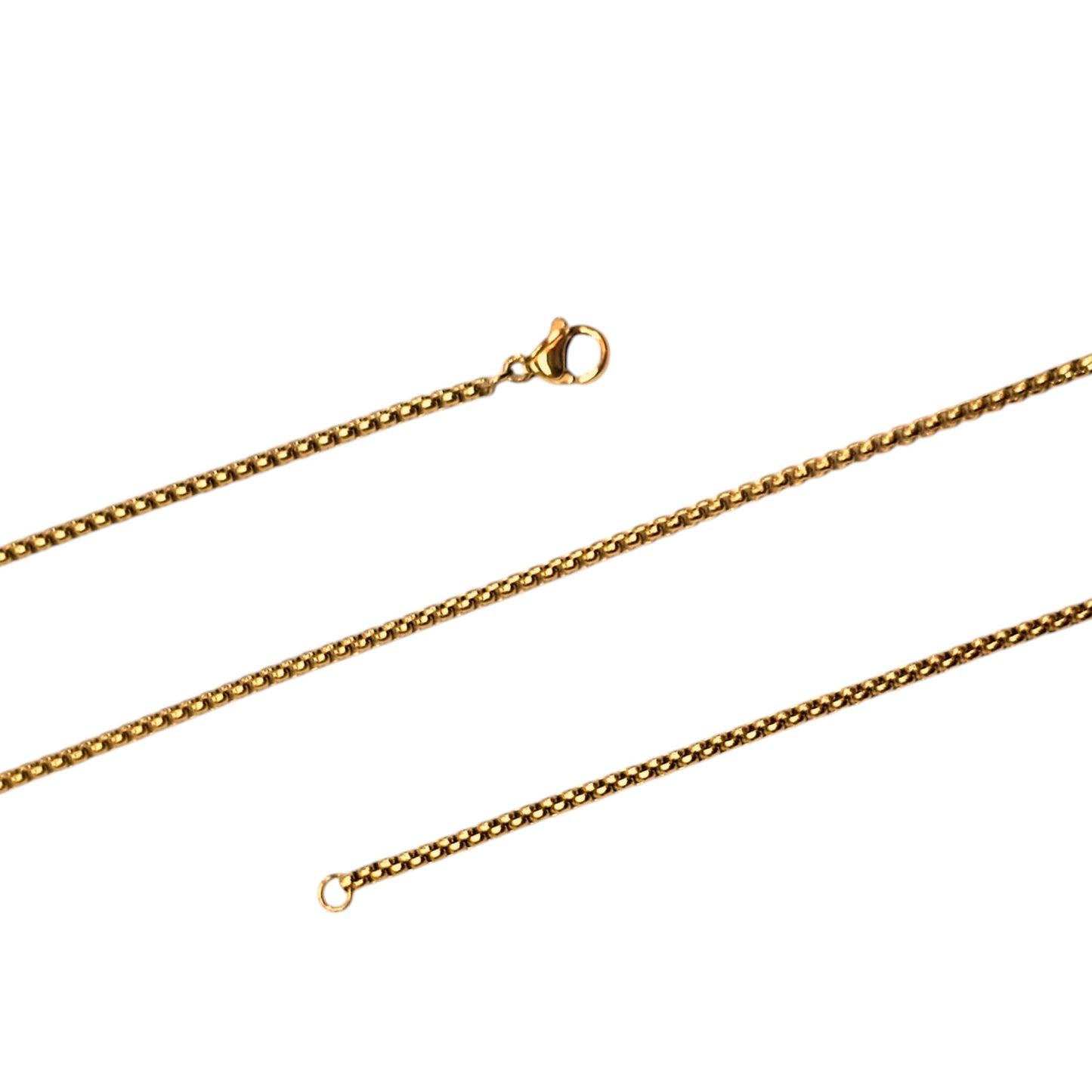 Paquete 5 Cadenas Acero Dorado 60 CMS Grosor 2 mm Aprox 600103769 BS69 - stonez