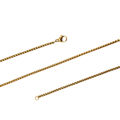 Paquete 5 Cadenas Acero Dorado 60 CMS Grosor 2 mm Aprox 600103769 BS69 - stonez