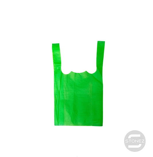 37380 Paquete 50 Bolsas Tela Color verde 20x35 Cms Aprox