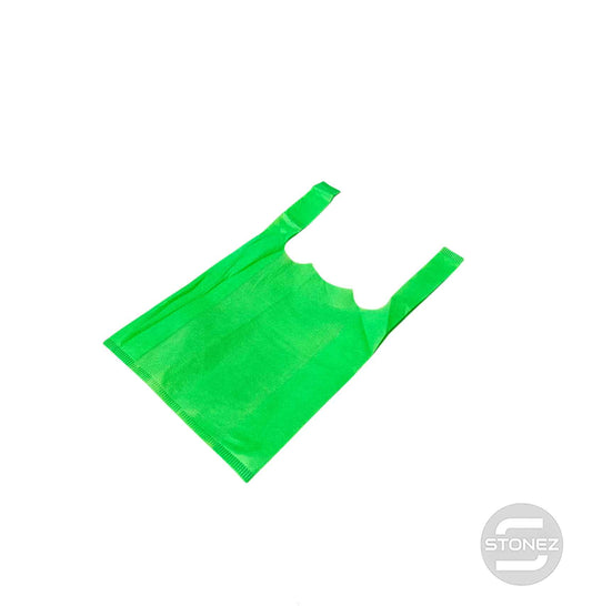 37380 Paquete 50 Bolsas Tela Color verde 20x35 Cms Aprox