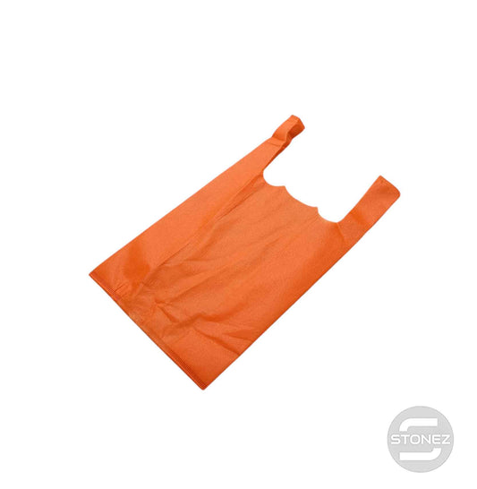 37381 Paquete 50 Bolsas Tela Color Naranja 25x44 Cms Aprox