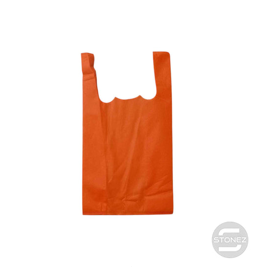 37381 Paquete 50 Bolsas Tela Color Naranja 25x44 Cms Aprox