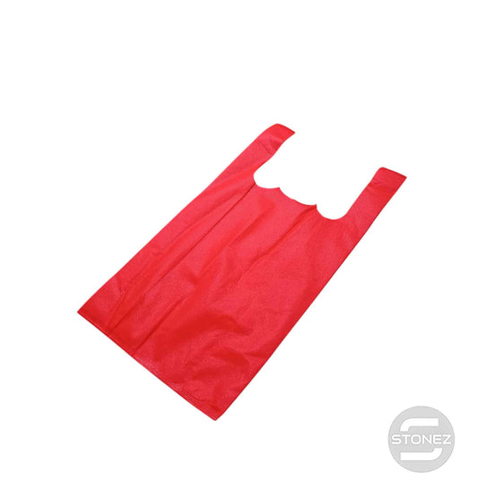 37381 Paquete 50 Bolsas Tela Color Rojo 25x44 Cms Aprox
