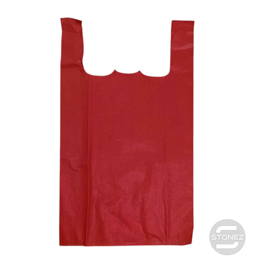 37383 Paquete 50 Bolsas Tela Color Rojo 32x58 Cms Aprox