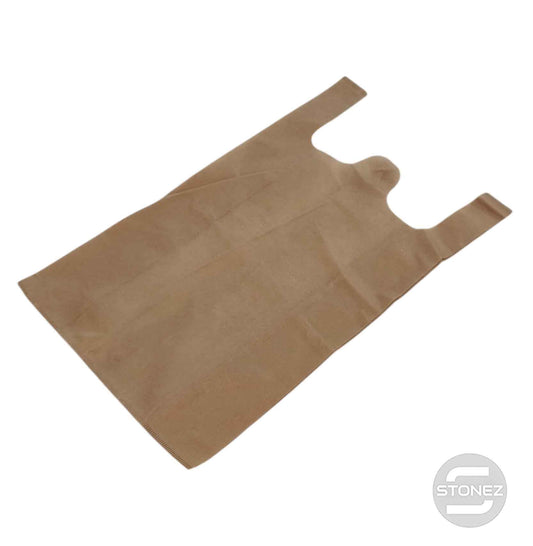 37383 Paquete 50 Bolsas Tela Color Crema 32x58 Cms Aprox