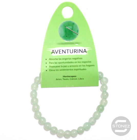 37616-12 Pulsera De Aventurina 6 mm