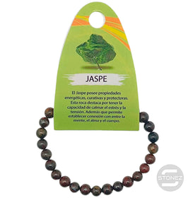 37617-34 Pulsera Piedra Natural Jaspe Sardo 6 mm