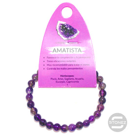 37619-05 Pulsera De Amatista 6 mm