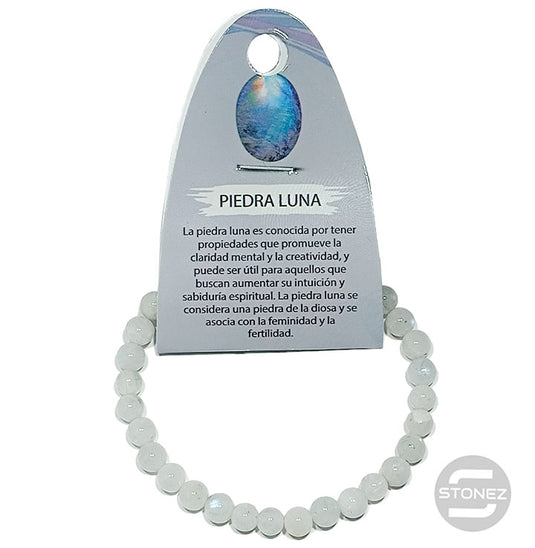 3762361 Pulsera Piedra Natural Piedra Luna 6 mm