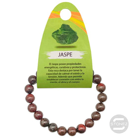 37626-34 Pulsera Piedra Natural Jaspe Sardo 8 mm