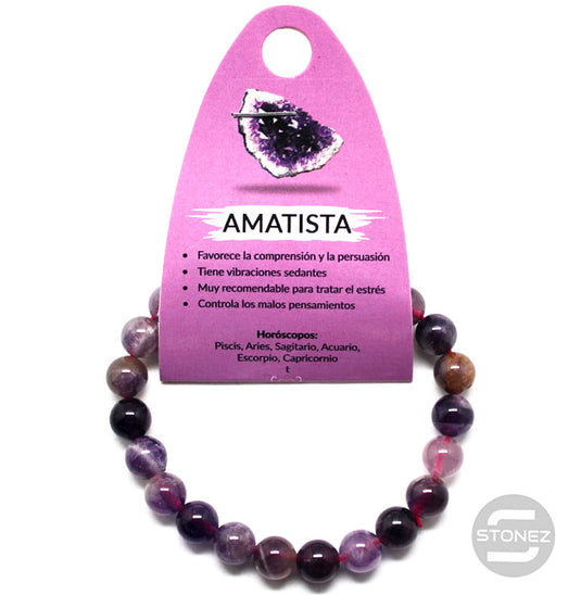 37629-05 Pulsera De Amatista 8 mm