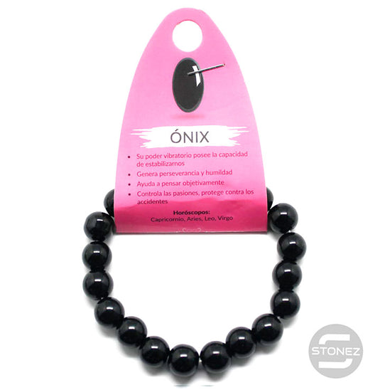 37637-04 Pulsera De Onix 10 mm.