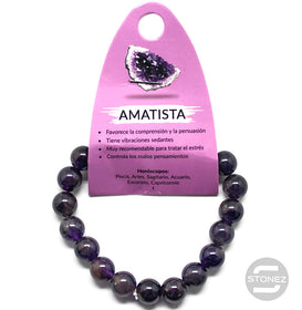 37642-05 Pulsera De Amatista 10 mm