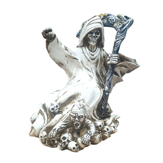 Figura En Resina Santa Muerte 20 Cms Aprox Blanco REF: 600104471