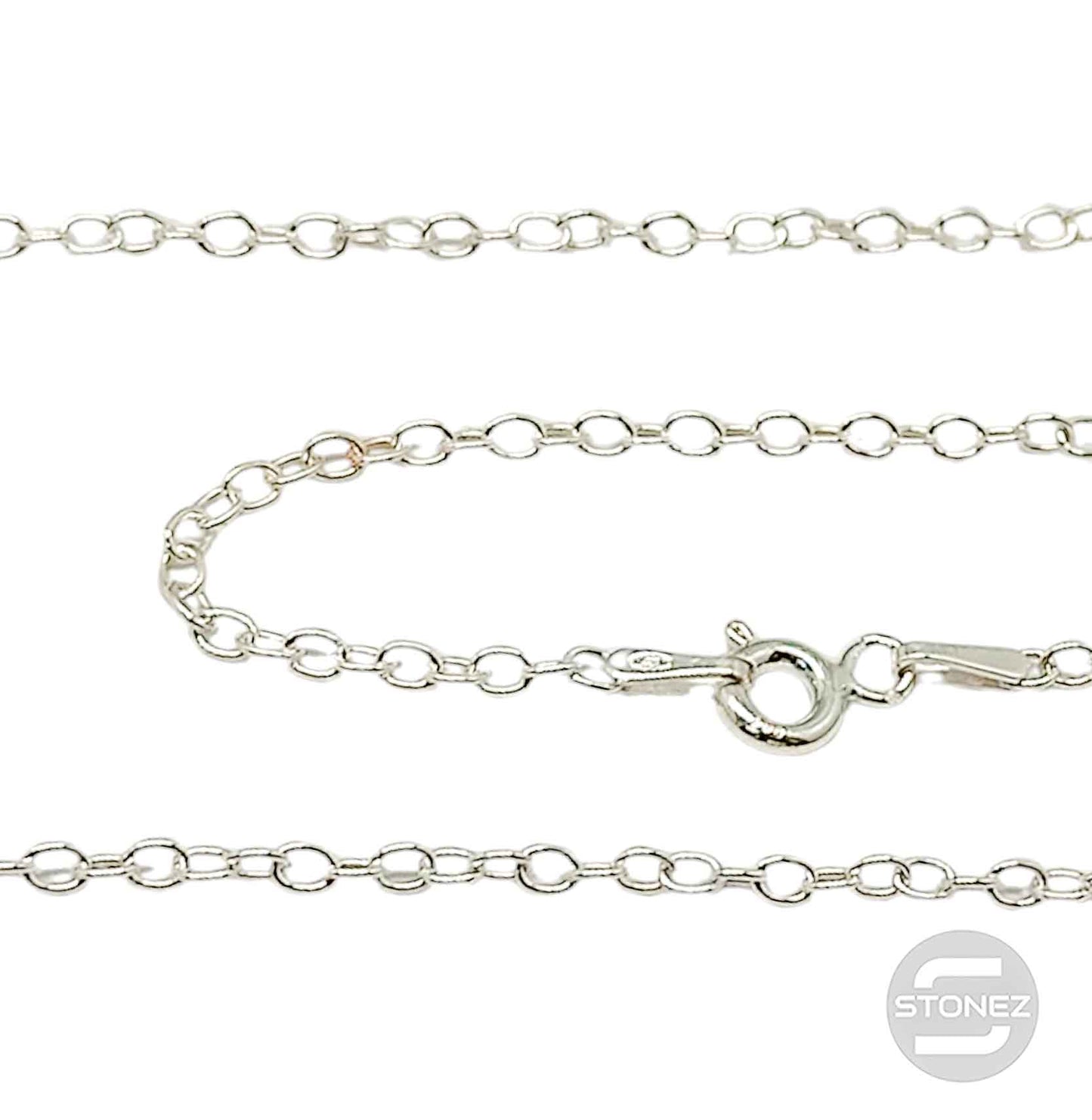39630_50 KFD40RADA Cadena Plata 925 50 Cms Grosor 2X1 mm aprox