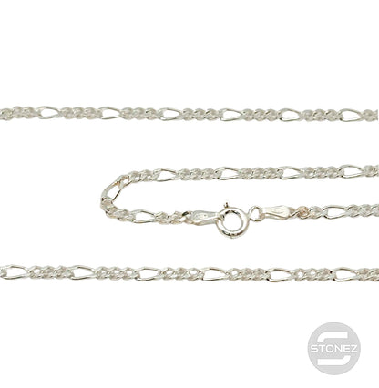 ALT70 3+1 Cadena Plata 925 45 Cms Grosor 3x1 mm aprox 39636-45