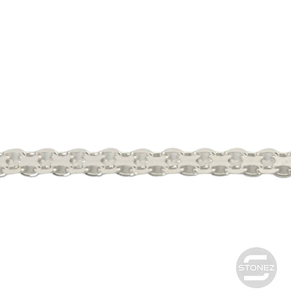 BISMARK50 Cadena Plata 925 45 Cms Grosor 3x1 mm aprox 39673-45