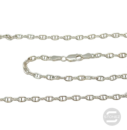 ANC80 Cadena Plata 925 45 Cms Grosor 3x1 mm aprox 39679-45