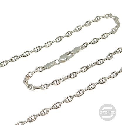 ANC80 Cadena Plata 925 45 Cms Grosor 3x1 mm aprox 39679-45